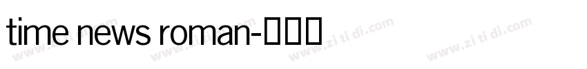 time news roman字体转换